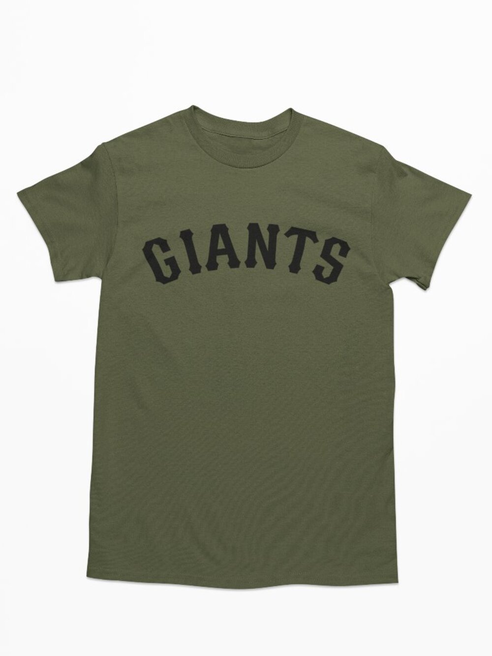 NEW San Francisco Giants Wordmark Home Logo T-Shirt MILITARY ARMY GREEN